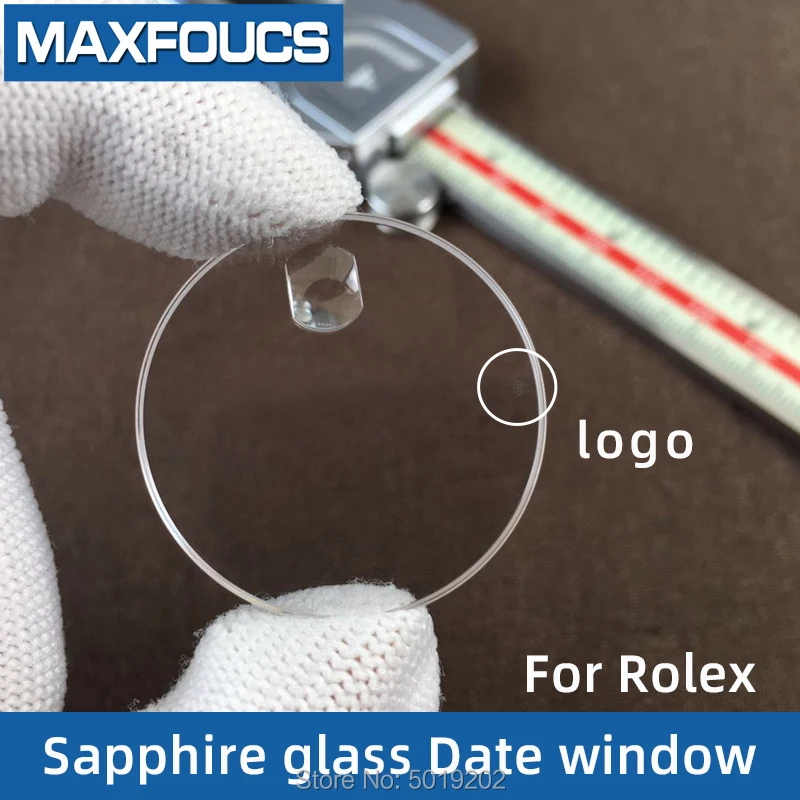 Vetro Zaffiro Crytal Per Rolex Con Datario Con Logo Vetro Antigraffio 70 Pezzi