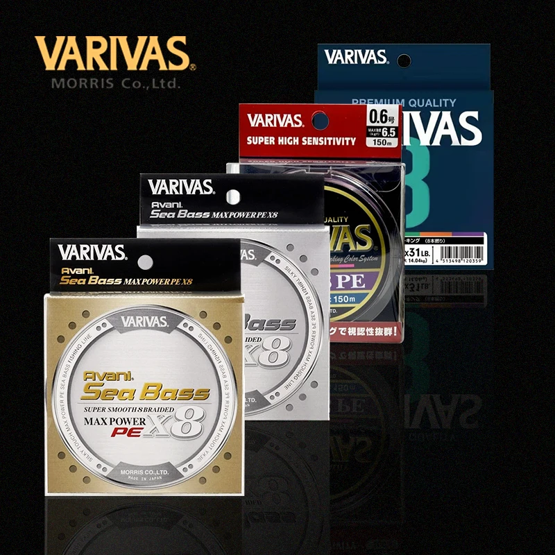Nuovo Giapponese Importato Varivas Baribas 8 Series Multicolor Pe Line Pouting Sea Bass Luya Line.
