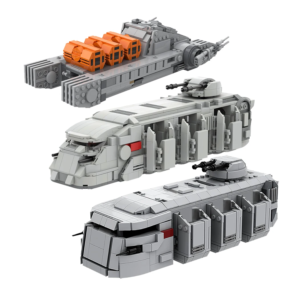 Moc Space War Imperial Troop Transport Imperialals-Handpiers-Assault Tankby Series 75152 Modello Militare Building Block Toys Gfit