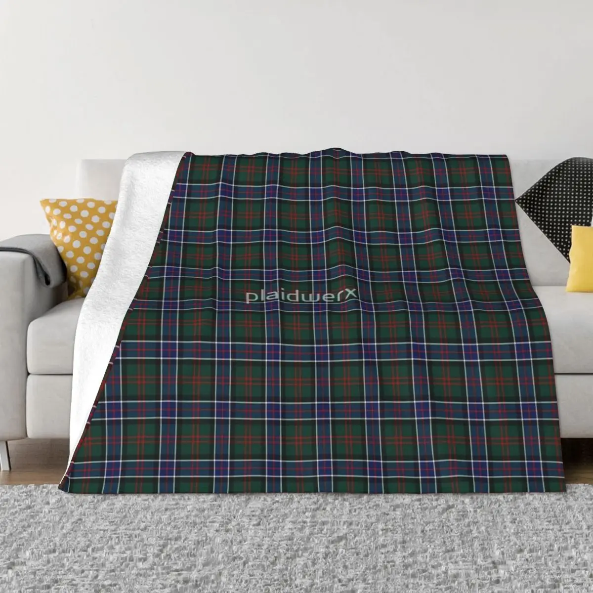 Clan Sinclair Caccia Coperta Tartan Copriletto Sul Letto Copriletto Uni Per Letto