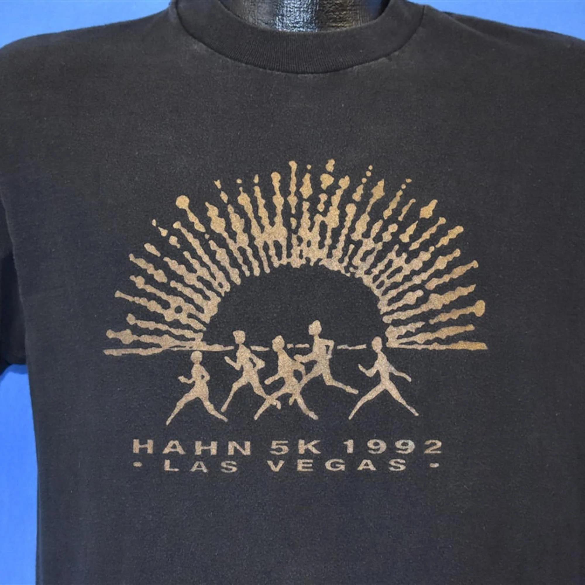 Anni '90 Dr 5K Run Las Vegas 1992 Foot Locker Ref Logo T Shirt Medium
