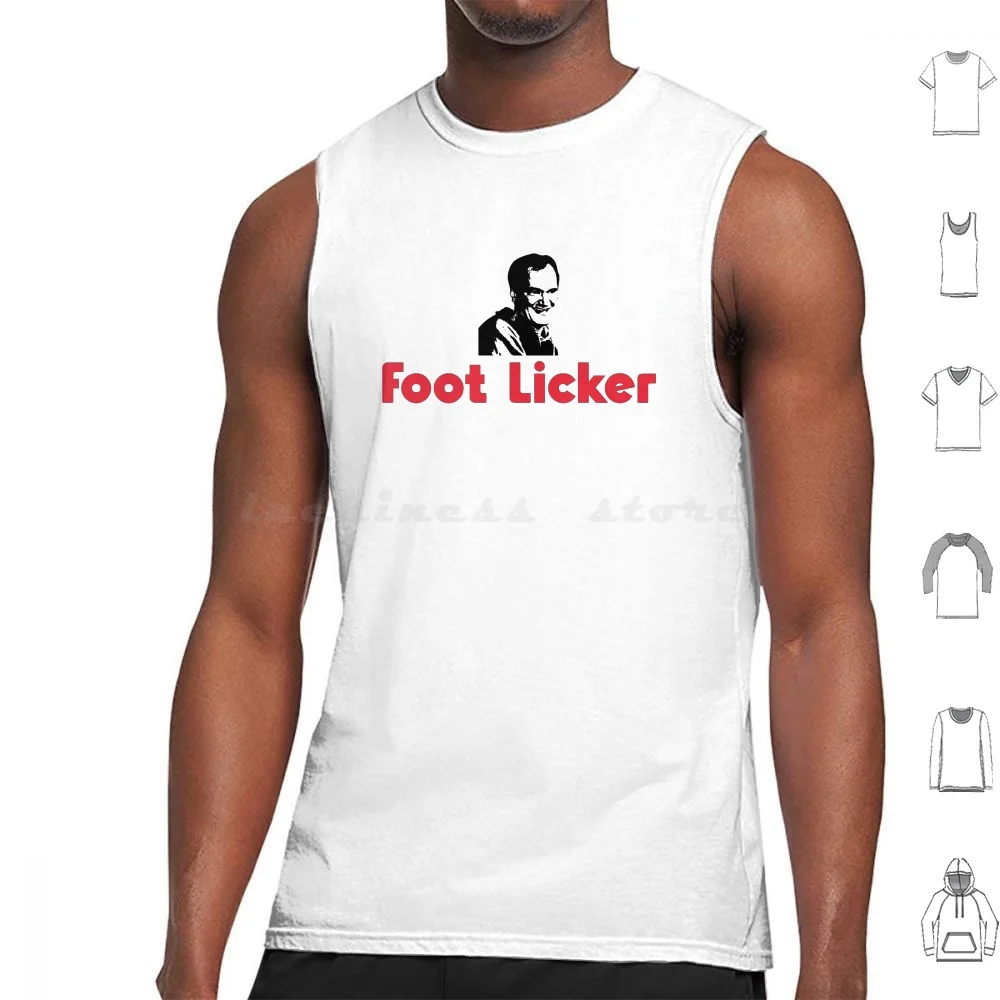 Foot Licker Canotte Stampa Cotone Quintino Tarantino Foot Locker Athletic Parody Humor Sattire Fetish Foot Fetish