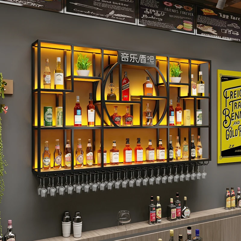 Porta Caffè Bar Cabinet Designer Di Lusso Cucina Portaspezie Armadio Espositore Angolare Bar Para Hogar Bar Equipment