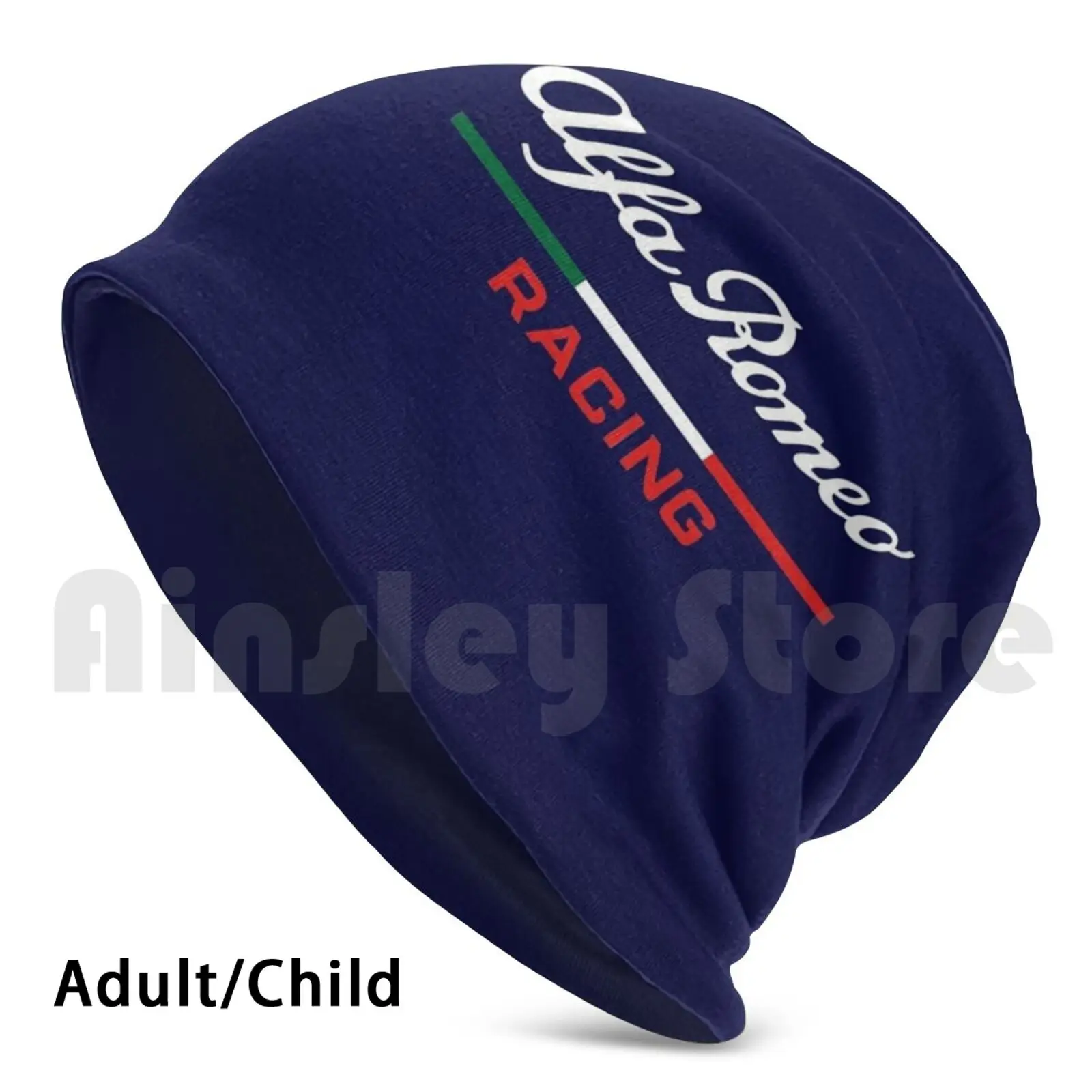 Alfa White Berretti Cappello Lavorato A Maglia Hip Hop Sconto Black Friday Christmas Xmas Pattern Estetica Alfa Romeo Fiat