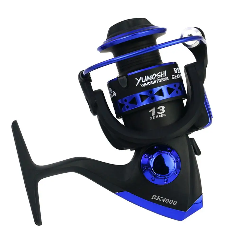 Mulinello Da Pesca Pieghevole Serie Bk 4000-7000 Maniglia Sinistra Destra Bilanciere Ergonomico Ad Alta Velocità Spinning Pesca Reel Full Metal Wire L