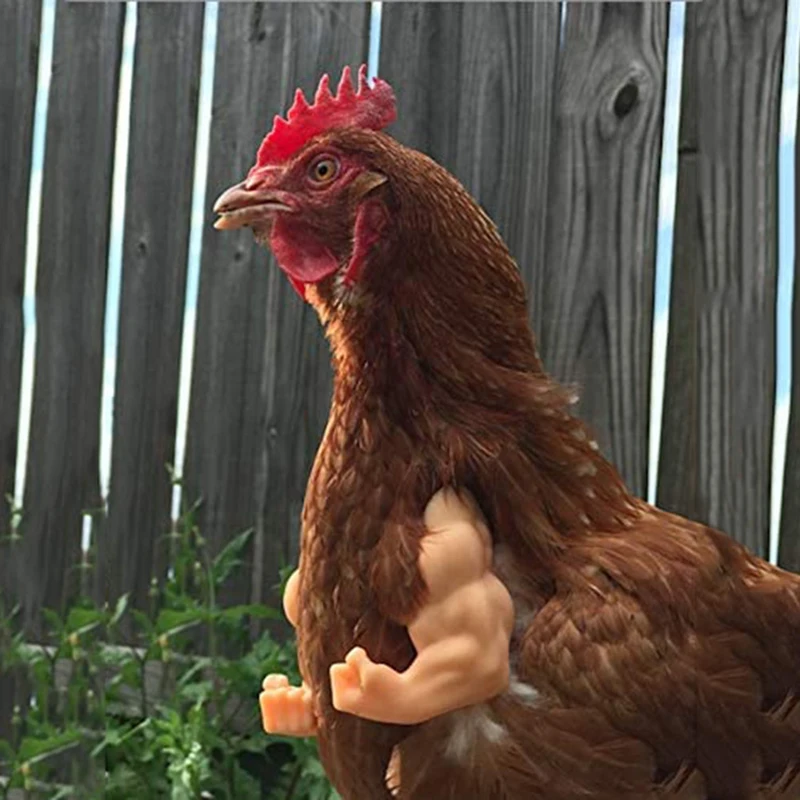 Decorazione Del Braccio Di Pollo Chicken Forelimb Decor Dinosaur Spoof Pet Puntelli Braccio Di Pollo Hulk Arms Chicken Theme Party Funny Decor