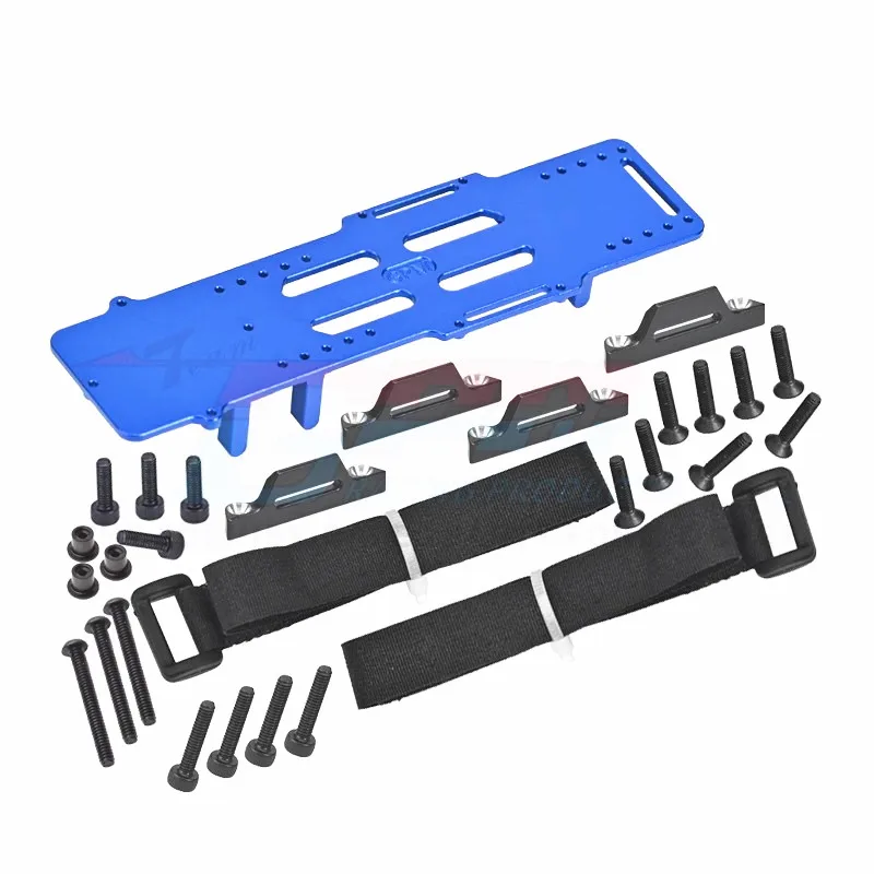 Gpm Lega 7075 Staffa Ricevitore Vassoio Batteria Ingrandita Per Losi 1/18 Mini Lmt 4X4