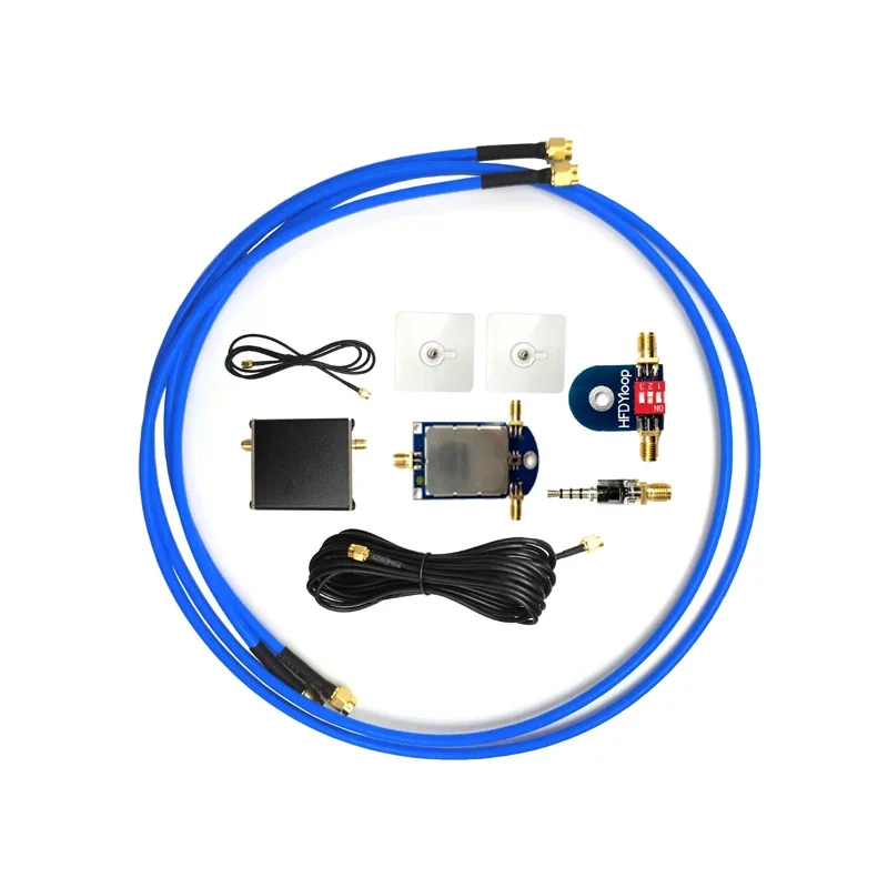 50K-500Mhz A Banda Larga Attiva Piccola Antenna Ad Anello Magnetico Lz1Aq Amplificatore Hf Am Fm Vhf Uhf Sdr Ricevitore Radio Tescun Malahit