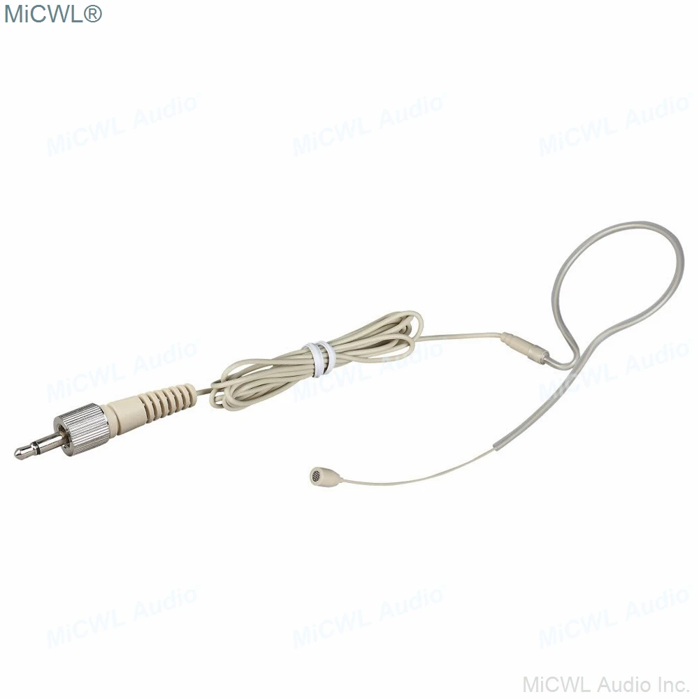 Pro Pelle Single-Ear Cuffie Con Microfono Per Sennheiser Wireless Sk100 G1 G2 G3 G4 Ew100, Ew300 Ew500