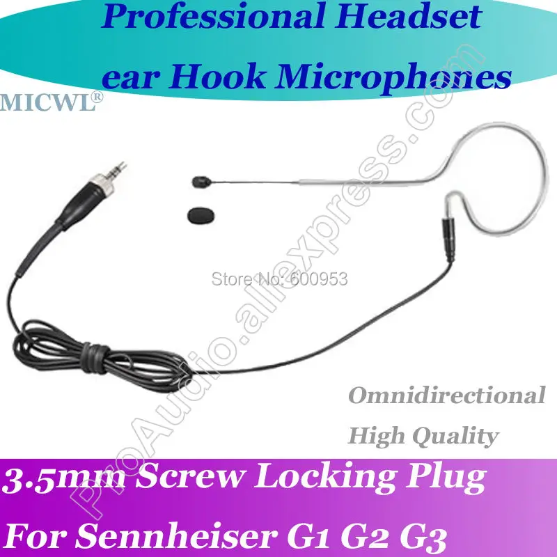 Micwl Pro Auricolare Wireless Omni-Direttività Microfono Per Sennheiser G1 G2 G3 Sistema Bodypack