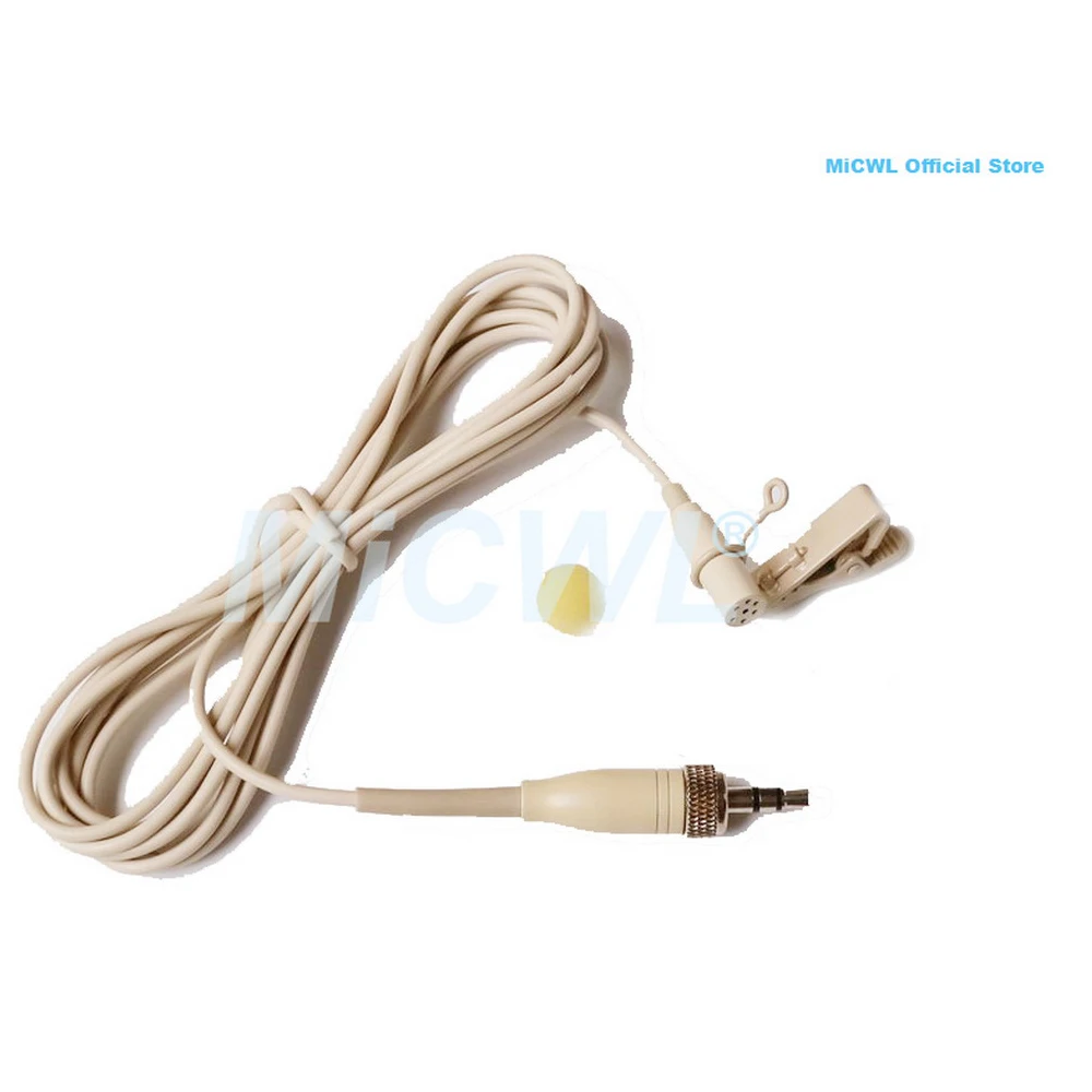 Beige Me2 Clip Risvolto Microfono Lavalier Microfono Per Sennheiser Ew G1 G2 G3 Senza Fili 1/8 "Blocco Plug