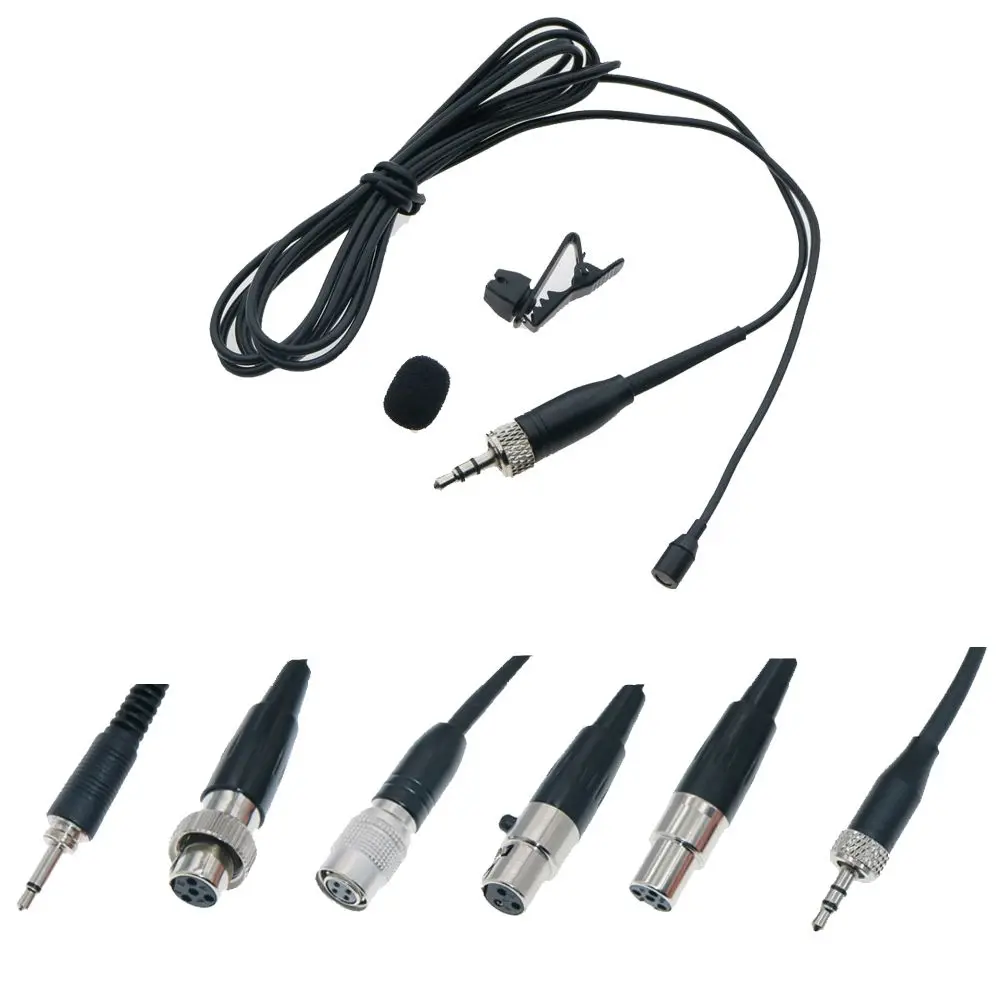 Dh2 Clip Microfono Vocale Lavalier Per Sennheiser G3 G4 Shure Ta4F Akg 3Pin Mipro Audio Sound Risvolto Beltpack System