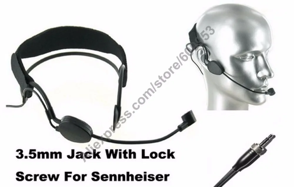 Micwl Me3-Ew Condensatore Testa Headset Indossa Cuffia Microfono Per Sennheiser G1 G2 G3 Wireless