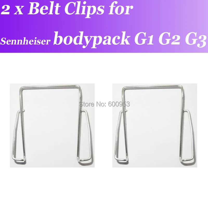 2 X Clip Per Sennheiser Wireless Bodypack G1 G2 G3 Sk Ek Sostituzione Clip Cintura