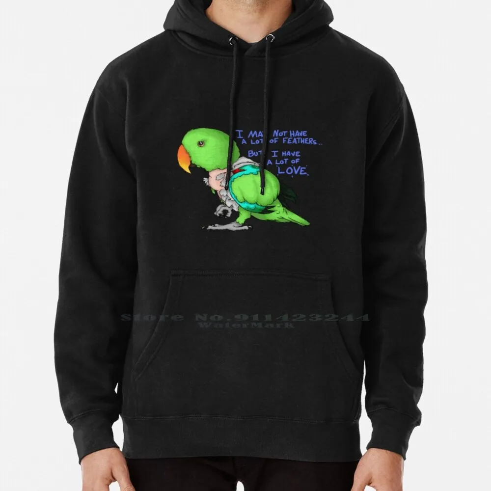 Ratty Boi Elvis , Love Felpa Con Cappuccio Maglione 6Xl Cotone Eclettus Pappagallo Spiumatura Pappagalli Spiumatrice Birb Big Boy Big Bird Green Bird 