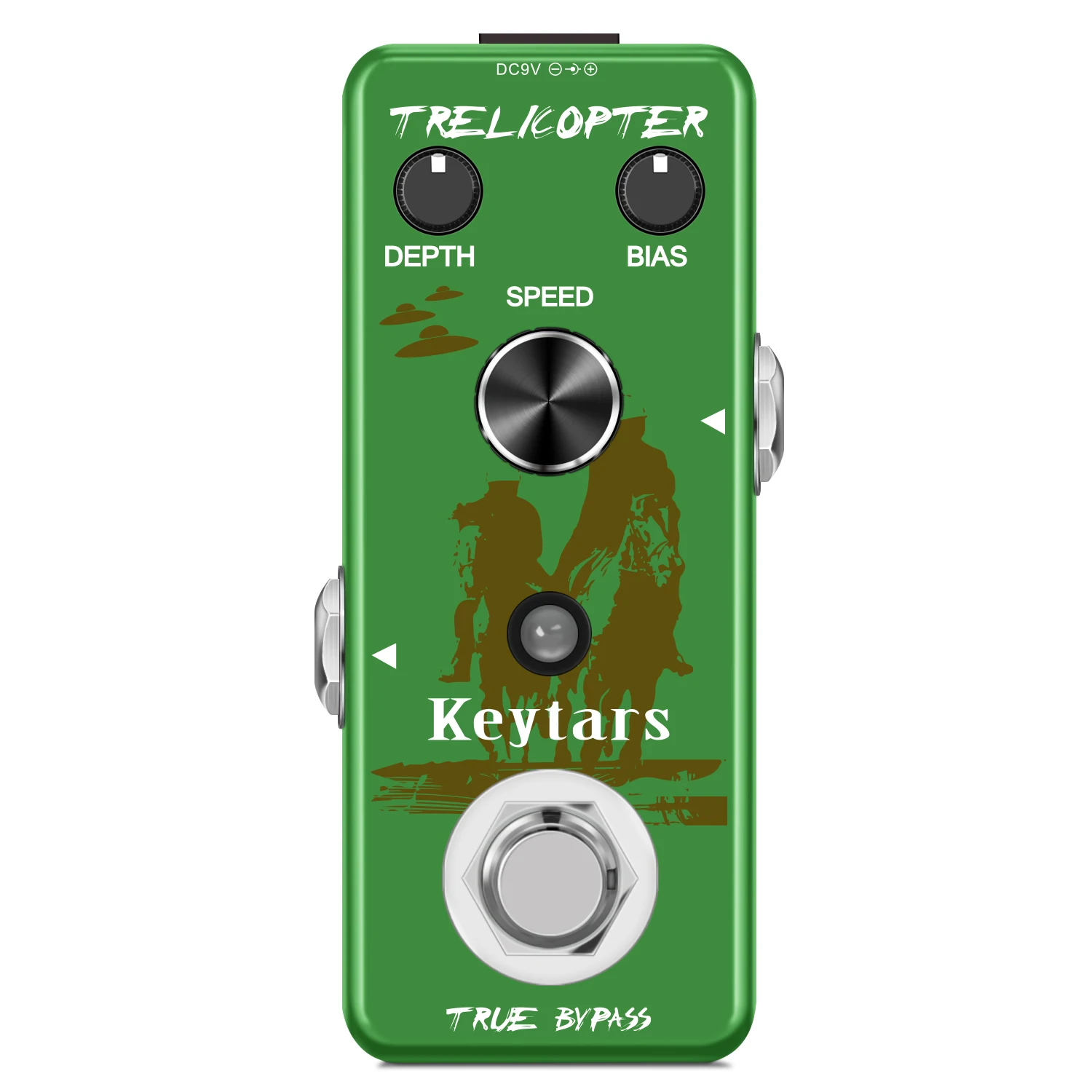 Keytars Guitar Tremolo Effects Pedal Guitar Tremicopter Pedali Classic Optical Tremolo Tone Mini Size Con True Bypass Lef-327