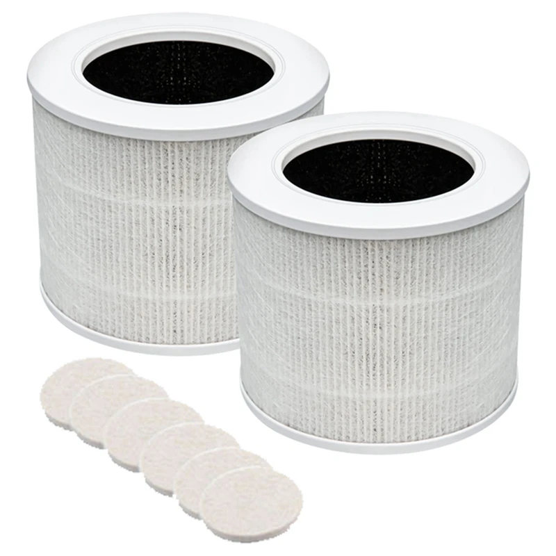 Purificatore D'Aria Hape Filter 3-In-1 Hepa, Purificatore D'Aria H13 True Hepa, Filtro A Carbone Attivo Per Levoit Core Mini-Rf