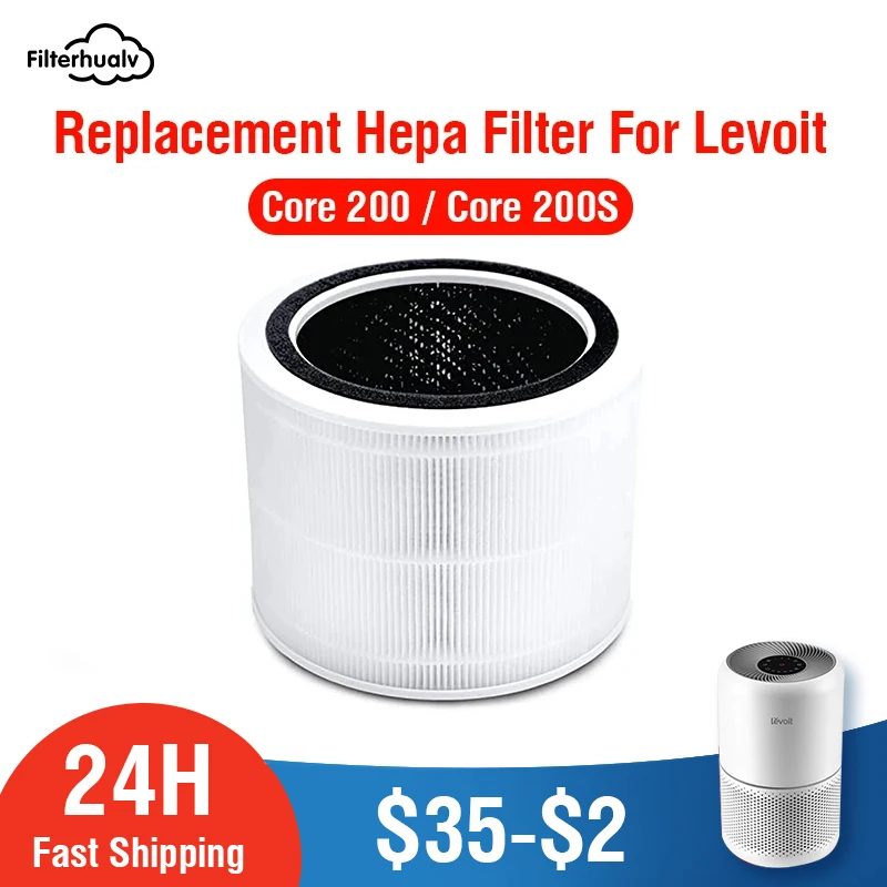 Filtro Hepa Pm2.5 Per Levoit Purificatore D'Aria Core 200 Levoit Filtro A Carbone Attivo Core 200 Levoit Purificatore D'Aria Filtro Core 200