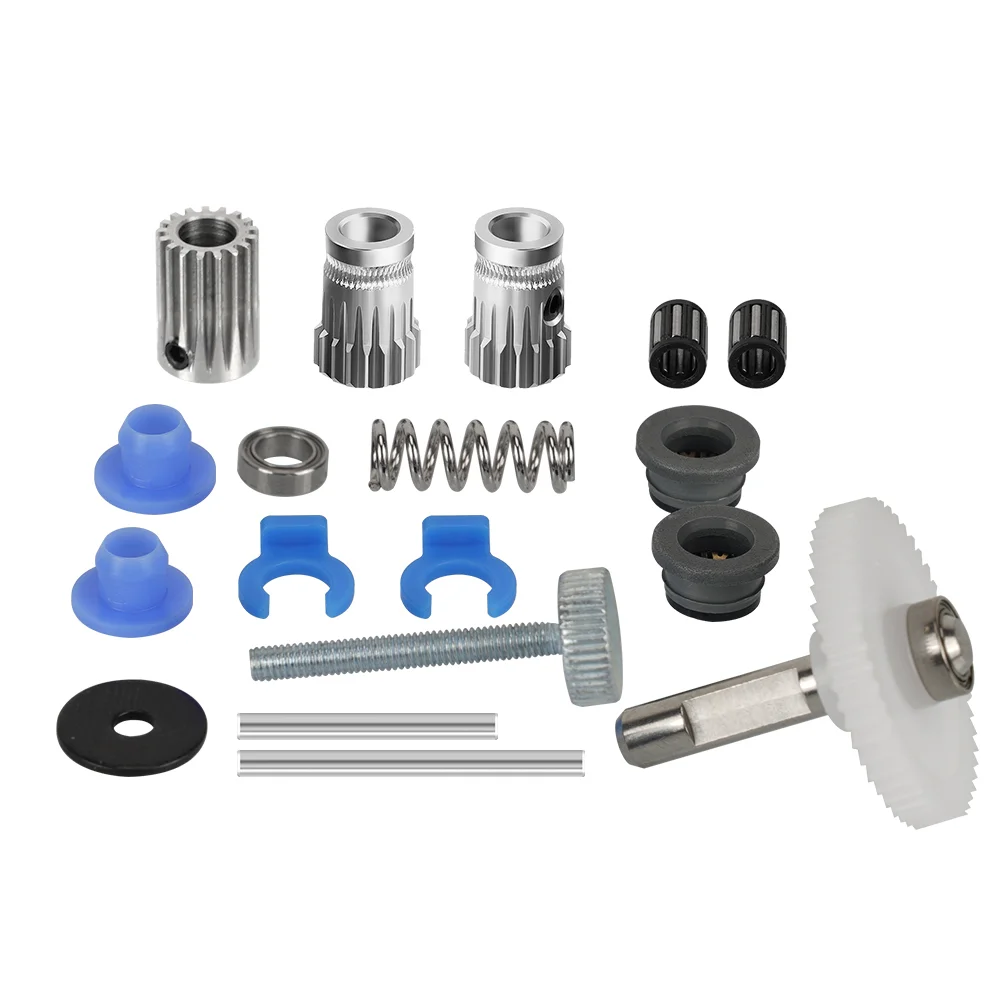 Bmg Extruder Kit Dual Drive Gear Hardened Steel Upgrade Feed Gear Extruder Kit For Bmg For Prusa Diy Bowden Direct Extruder
