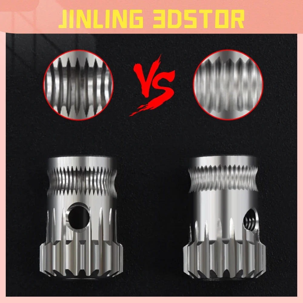 1 Pz Drivegear Dual Drive Gear Extruder Clonato Aggiornamento Btech Per Mk8 Cr10 ， Prusa I3 3D Printer Gear Mini Bowden Extruder