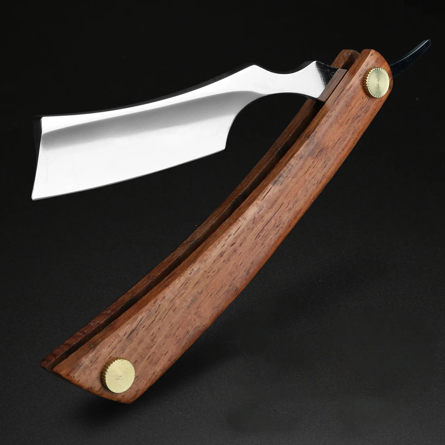1P Taglio Gola Rasoio Dritto Legno Rasoio Da Barbiere Professionale Qualità Premium Lama Singola Rasoio Da Barba Rasoio Da Barba