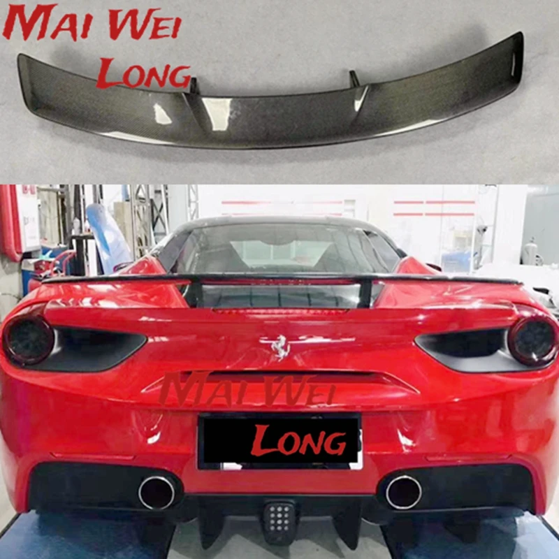 Carbon Fiber Rear Wing For Ferrari 488 Carbon Fiber Rear Spoiler For Ferrari 488 Spider For Ferrari 488 Gtb Rear Spoiler