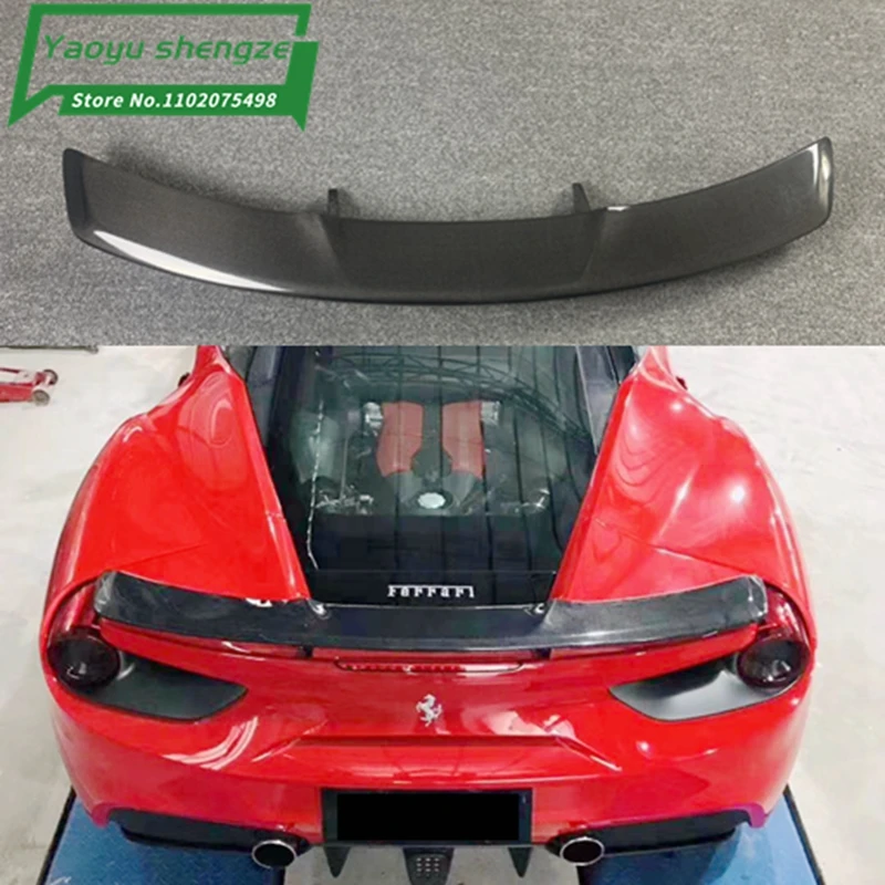 Carbon Fiber Rear Wing For Ferrari 488 Carbon Fiber Rear Spoiler For Ferrari 488 Spider For Ferrari 488 Gtb Rear Spoiler