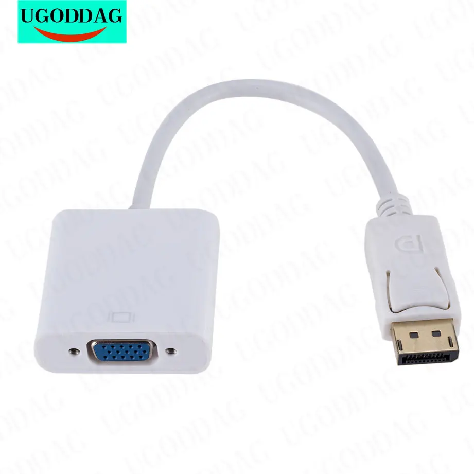 Displayport Display Port Dp A Vga/Hdtv/Dvi Cavo Adattatore Convertitore Maschio-Femmina Per Pc Computer Laptop Monitor Proiettore