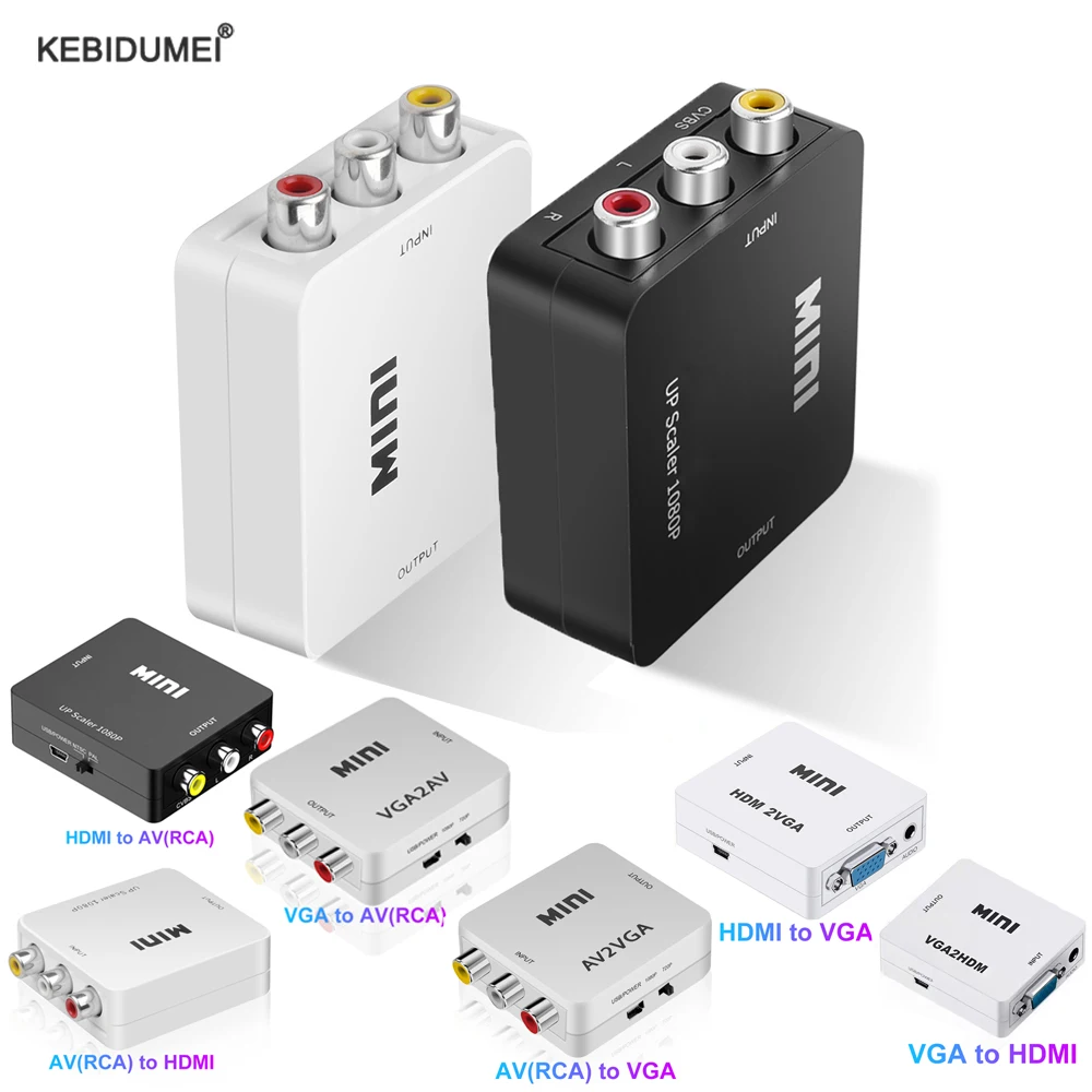 Adattatore Av Da Rca A Hdmi Adattatore Da Hdmi A Av Rca Adattatore Da Hdmi A Vga Adattatore Da Av A Vga Convertitore Da Vga A Av Rca Per Xbox360 Dvd P