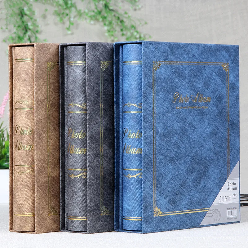 4D Large 6 Pollici Intert Photo Album 200 Pagine Scrapbook Paper Baby Family Scrapbook Album Wedding Foto Album Album Scrapbooking
