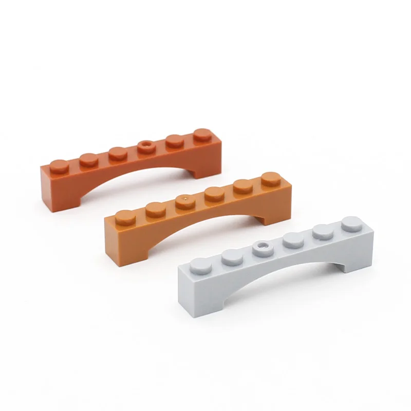 Compatibile Con Mattoni 92950 Arch Bridge 1X6 Raised Diy Enlighten Building Block Build Moc Architecture Assembla Particelle