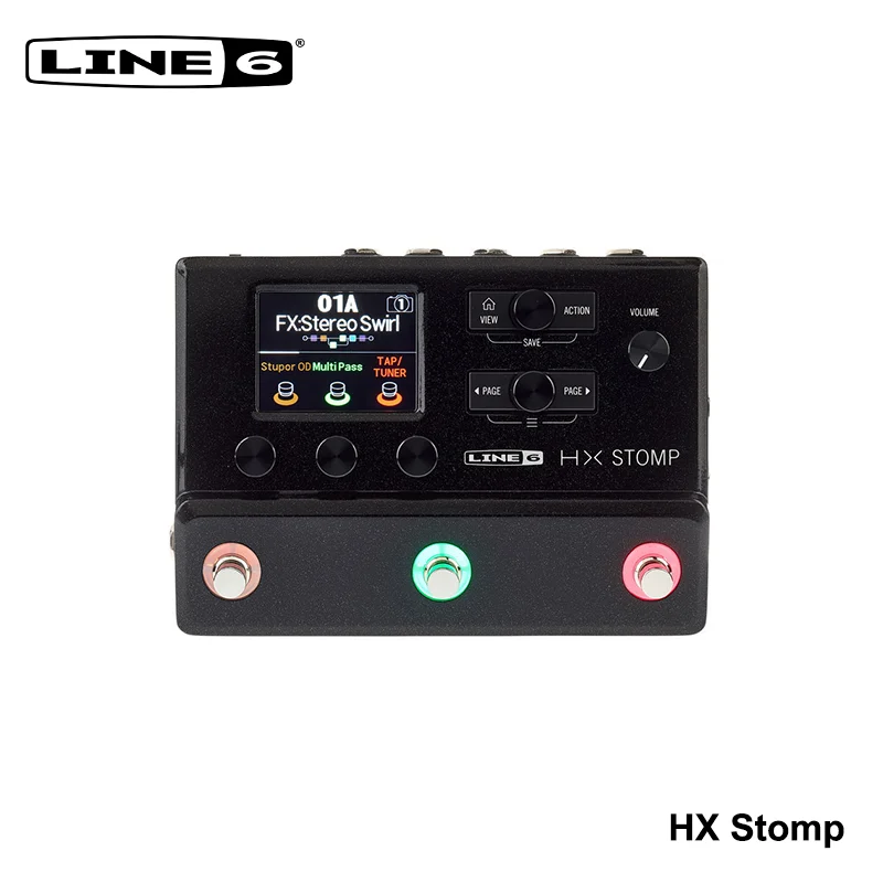 Line 6 Hx Stomp Mini Processore Portatile Multi-Effetti Accessori Per Chitarra A Pedale Per Amplificatore Per Basso Professionale