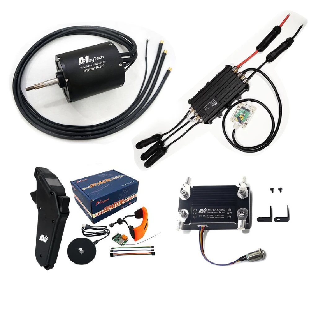 Maytech 120116 Motore Completamente Impermeabile 300A Esc Per Barca Elettrica Jetsurf Kayak 1905Wf Telecomando