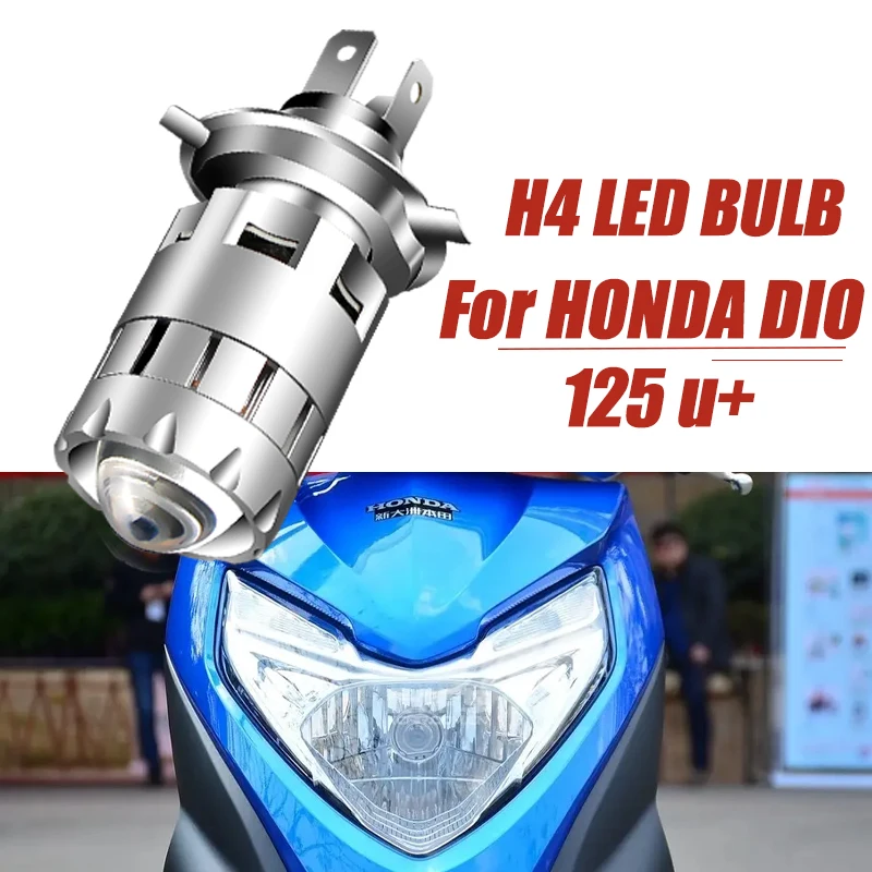 Per Dior 125 H4 Led Lens Headlight Honda Moto U + Modificato Hs1 High Low Beam Cafe Racer Enduro Scooter Accessori Per Ciclomotore