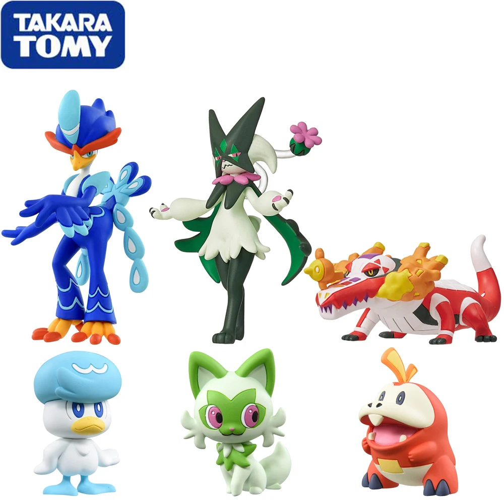 Rifornito Takara Tomy Pokemon Monster Collection Pokemon Scarlet E Viola Sprrigato Meowscarada 5Cm Modello Giocattoli Primo Partner