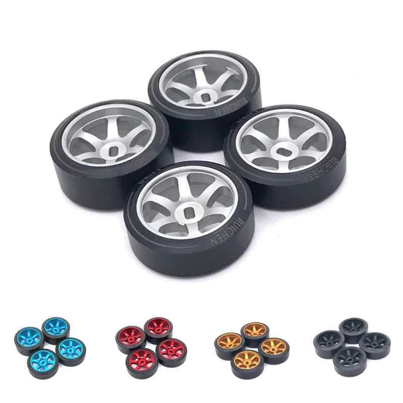 1/28 Wltoys 284131 K969 K979 K989 P929 Kyosho Mini-Z 25Mm Drift Tire Tire Cerchio In Metallo 1:28 Rc Car Upgrade Parts