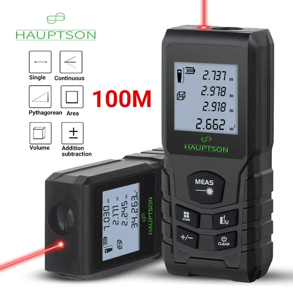 Hauptson 70/100M Telemetro Laser Tester Di Distanza Del Telemetro Laser Nastro Range Finder Di Costruzione