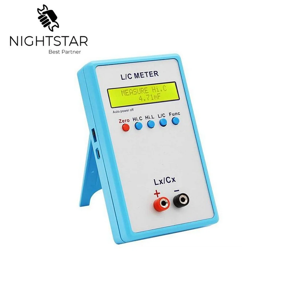 Lc200A Induttanza Induttore Capacità Condensatore L/C Multimetro Tester Tester Capacità Misuratore Lcr Digitale