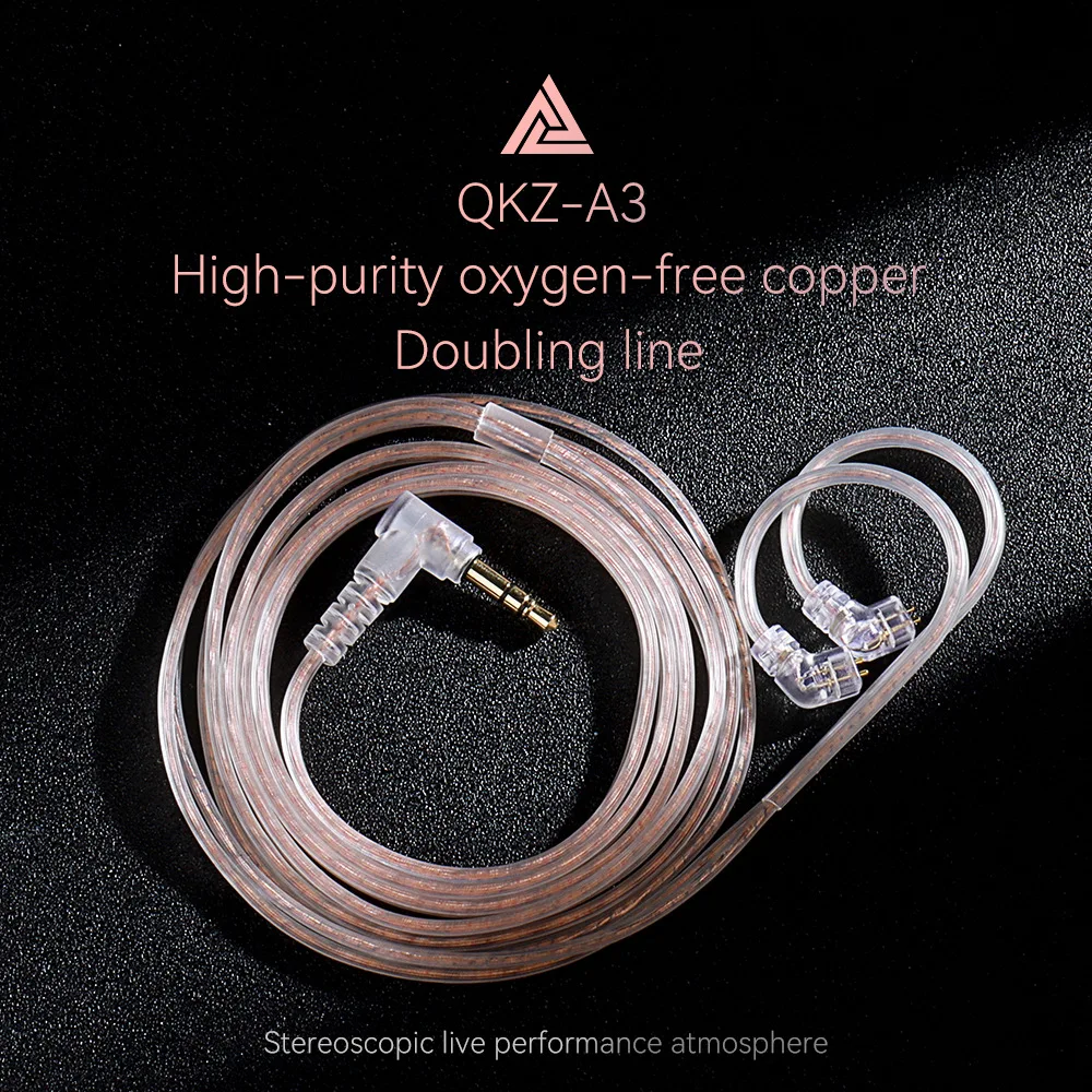 Cavo Auricolare Qkz A3 Con Microfono Cavo Di Ricambio Da 3.5Mm Per Auricolari Qkz Titan Zeus Plus Ares Zx1 Zxk Zx3 Zxd Zx2 Zax2 Zxn Zxt