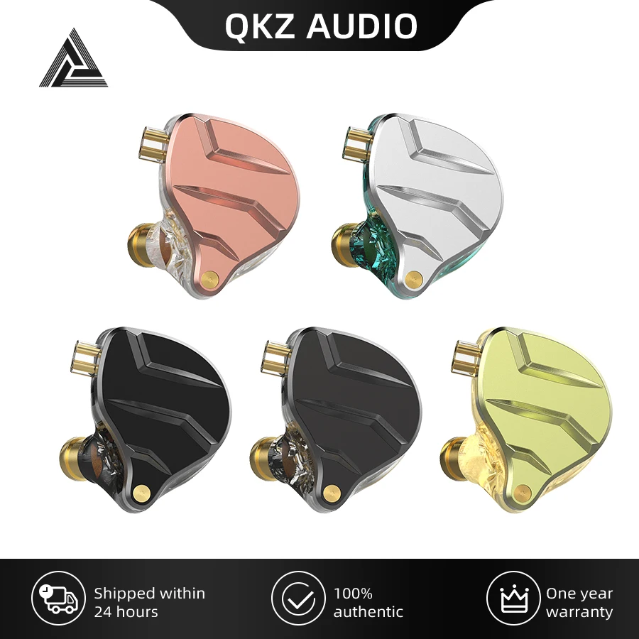 Qkz Zx1 Zsn Pro 1Dd Hifi Metal In Ear Auricolari Basso Auricolare Sport Cancellazione Del Rumore Auricolare Edx Pro Zst Zsx Zs1