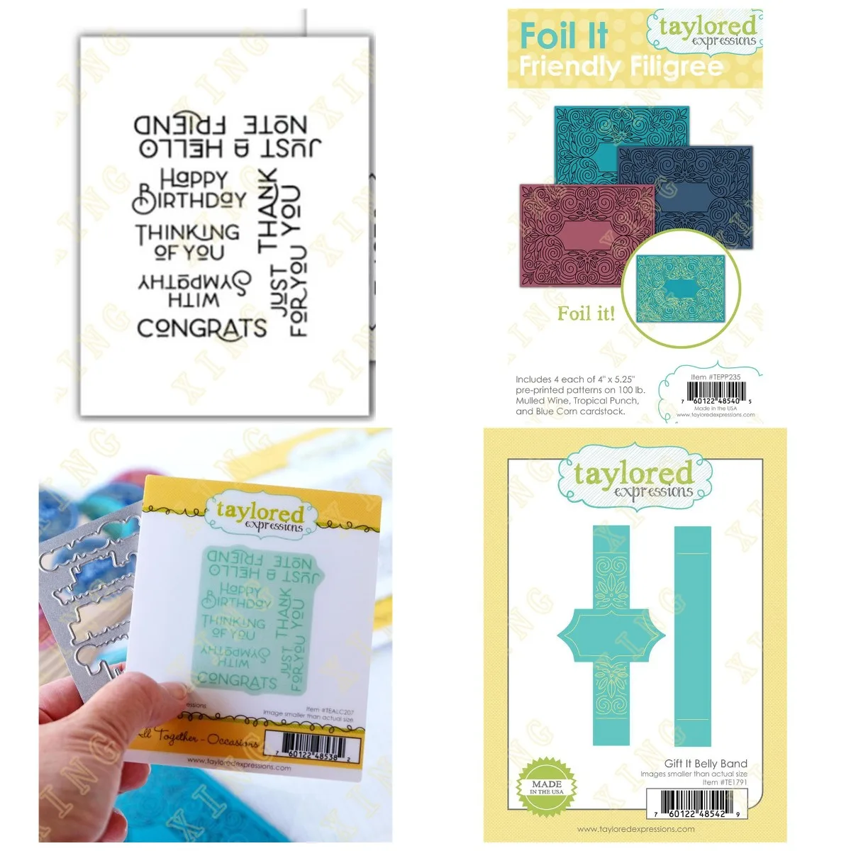 Filigrana Gift It Belly Band Metal Cutting Dies Clear Timbri Scrapbook Diary Secoration Goffratura Stencil Template Fai Da Te Fatto A Mano