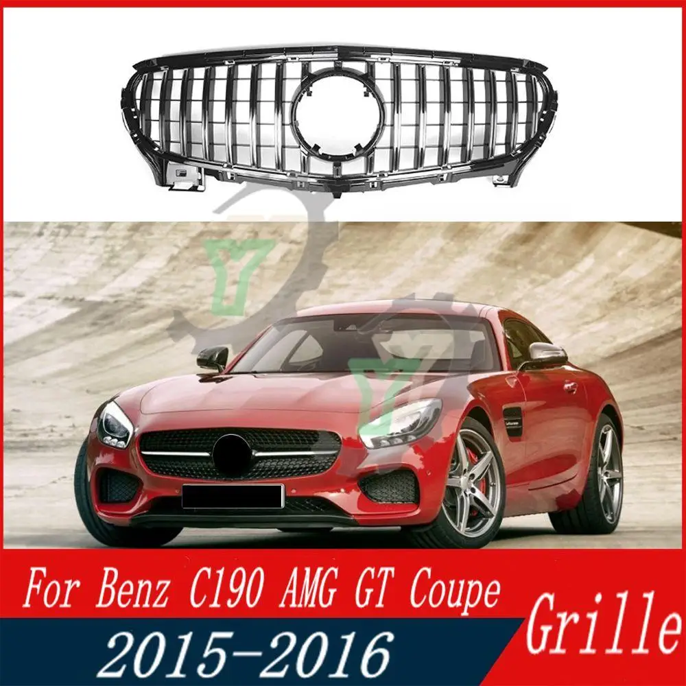 Griglia Anteriore Facelift Paraurti Racing Grill Per Mercedes-Benz W190 C190 Amg Gt Coupe Gts Roadster Gt40 Gt53 Gtc63 2-Door 2015 2016