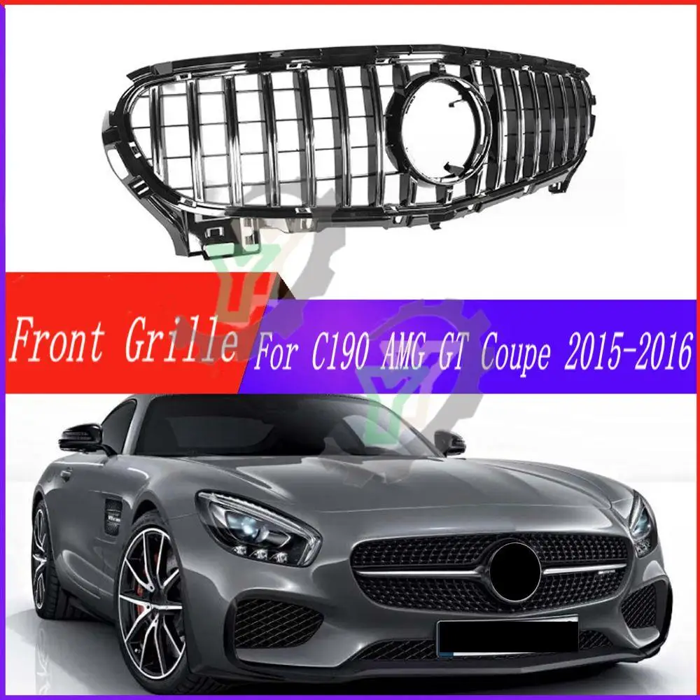 Griglia Anteriore Facelift Paraurti Racing Grill Per Mercedes-Benz W190 C190 Amg Gt Coupe Gts Roadster Gt40 Gt53 Gtc63 2-Door 2015 2016