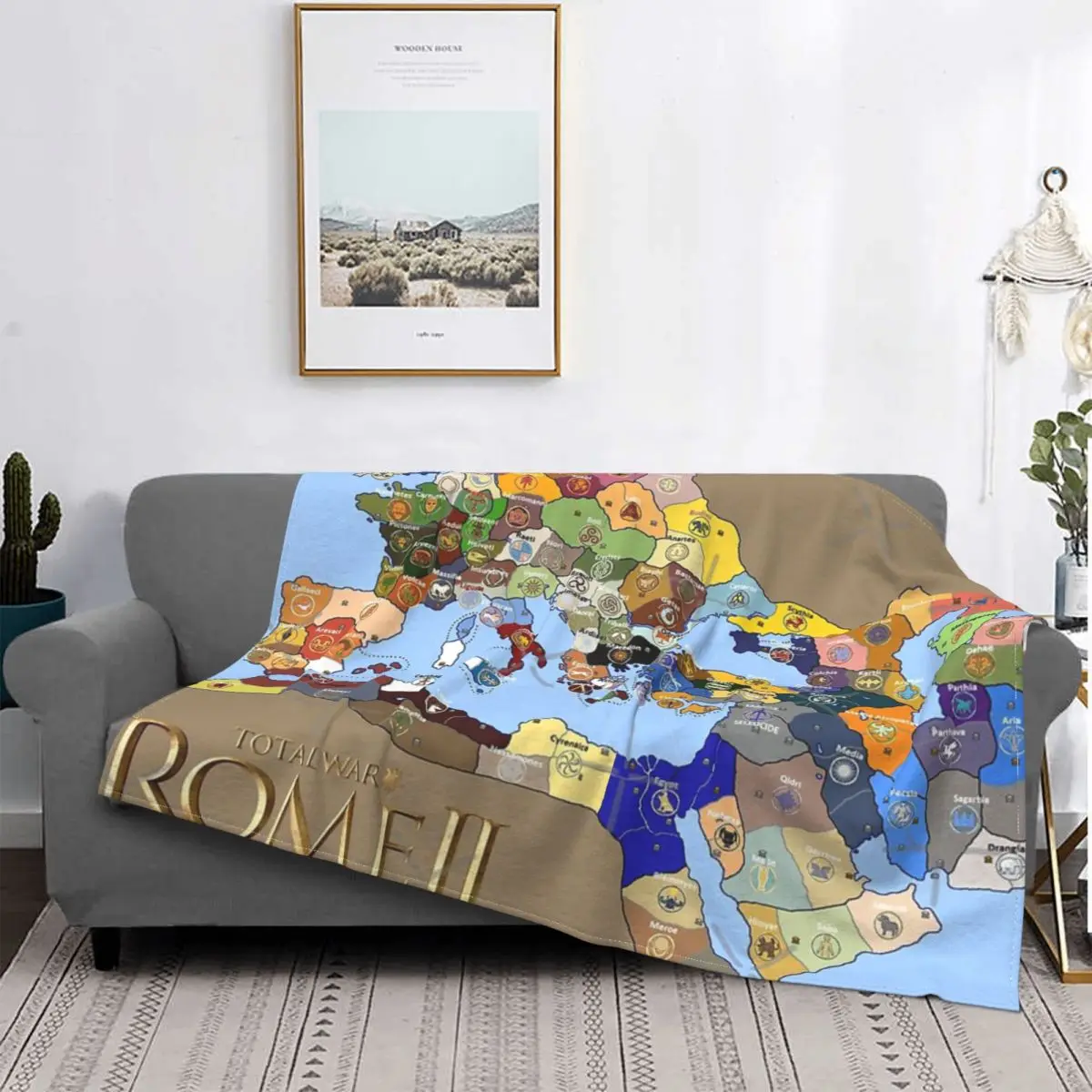 Total War Rome Ii Map Coperta Copriletto Copriletto Scozzese Copriletto Coperta In Pile Copriletto Per Bambini