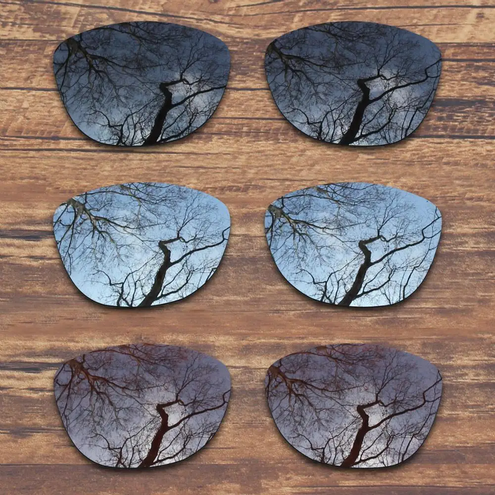 Millerswap 3 Pairs Black.Silver.Brown Polarized Lenti Di Ricambio Per Oakley Frogskins Oo9013 Occhiali Da Sole