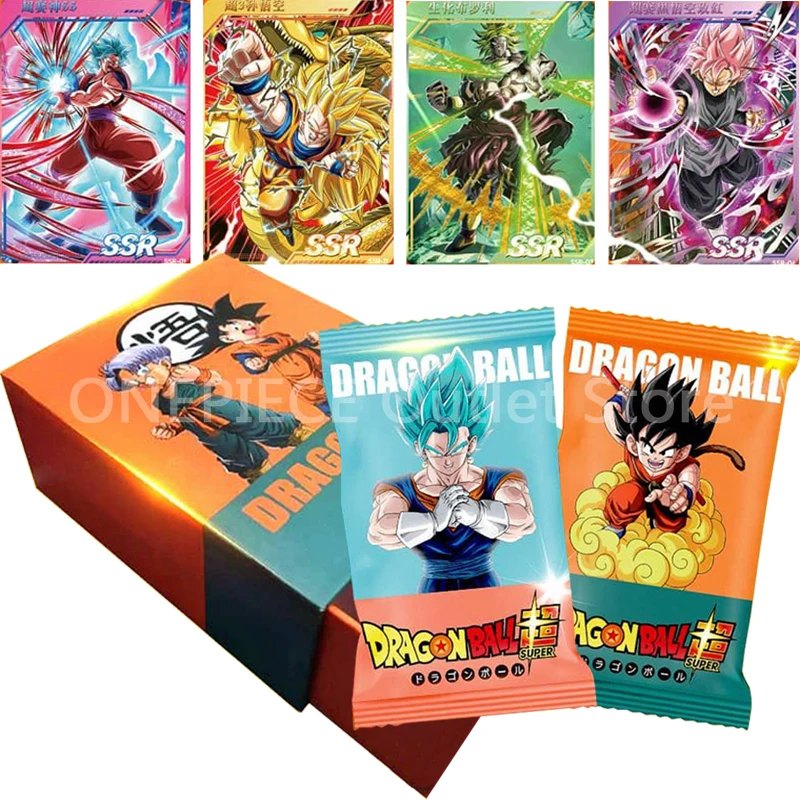 Nuovo Anime Supernova Dragon Ball Card Collection Booster Box Anime Personaggi Serie Periferiche Rare Crystal Game Cards Toy Gift