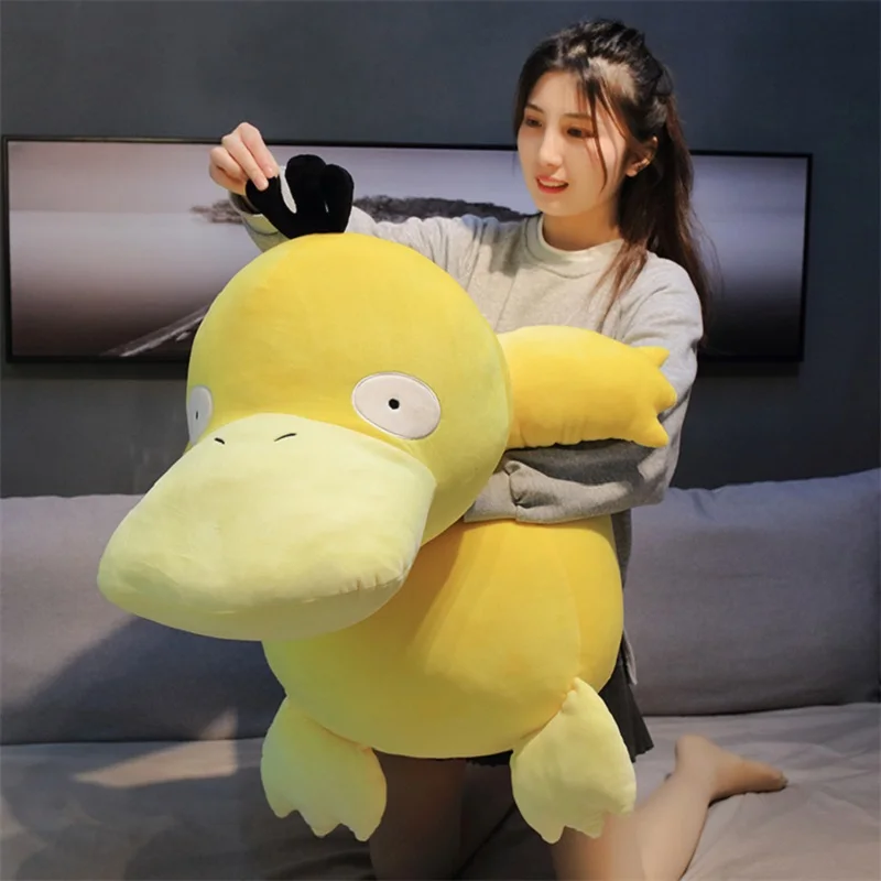 Kawaii Psyduck Daze Yellow Duck Peluche Big Size Soft Pillow Home Sofa Doll Toys For Children Girlfriend Gift