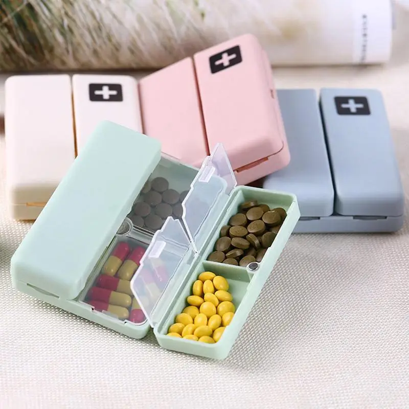 Organizer Per Pillole Da Viaggio Portatile Pieghevole Per Farmaci Magnetici Vitamina Cod Olio Di Fegato Integratori Scatola Organizer Per Portapillole
