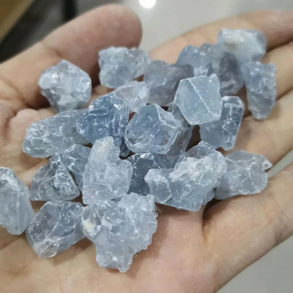 1/2Lb Naturale Celestite Cristalli Ruvido Celestine Pietre Dal Madagascar