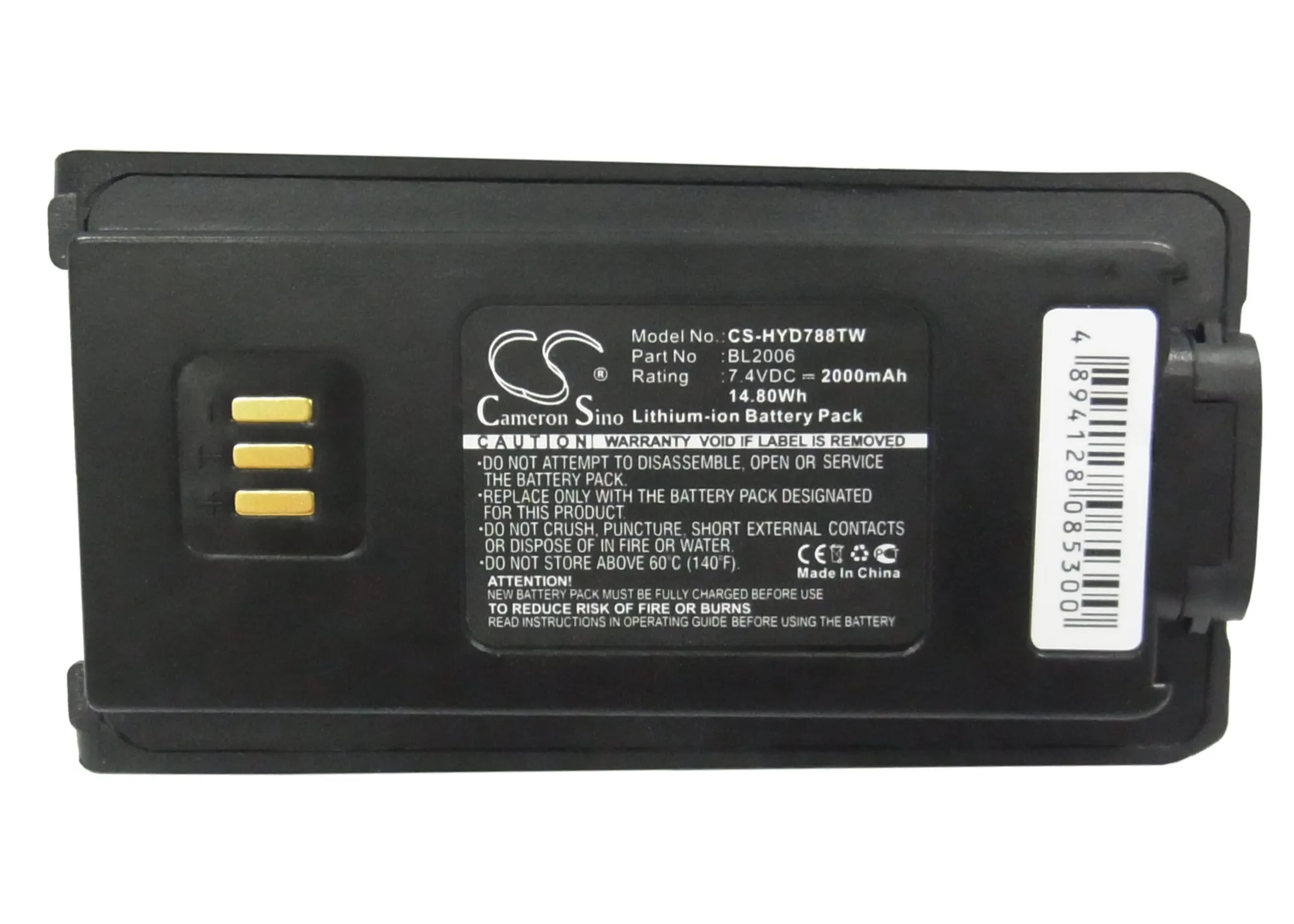 Batteria Walkie-Talkie Per Hytera Pd7, Pd785, Pd785G, Bl2008, Bl2503